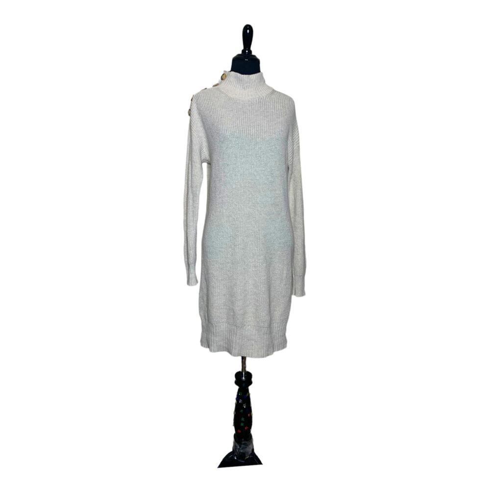 American Eagle cream long sleeves mini sweater dress size Xsmall